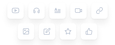 Streamlined delivery of video, audio, text, and interactive formats