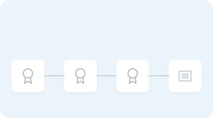 Progress badges and certifications for milestones
