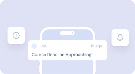 Push notifications for reminders and updates