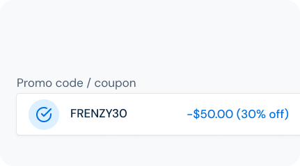 Discount codes and promotional offers