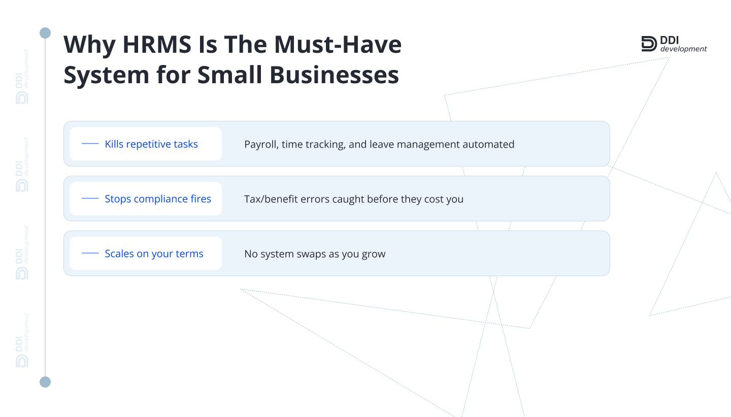 must have hrms system for small business