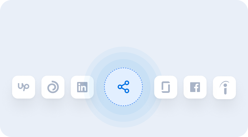 One-click postingto all major job boards