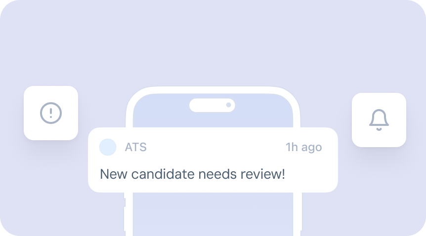 Candidate/Recruiter reminders