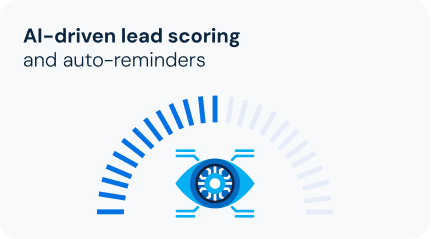 AI-driven lead scoring and auto-reminders