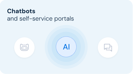 Chatbots and self-service portals