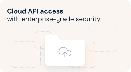 Cloud API access with enterprise-grade security