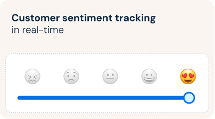 Customer sentiment tracking in real-time