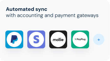 Automated sync with accounting and payment gateways
