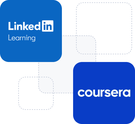 Easy integration with platforms like Coursera and LinkedIn Learning