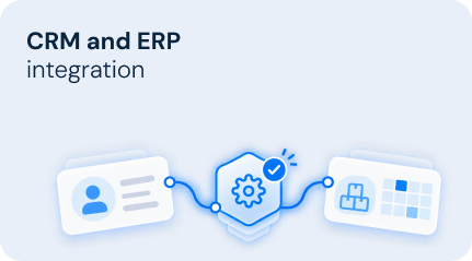 CRM and ERP
integration