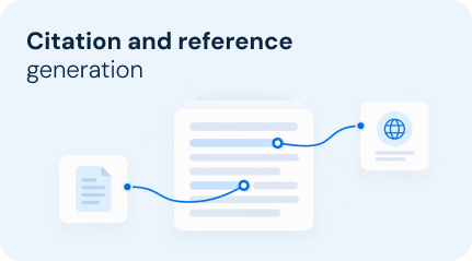 Citation and reference
generation