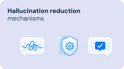 Hallucination reduction
mechanisms