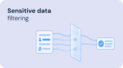 Sensitive data
filtering