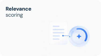 Relevance
scoring