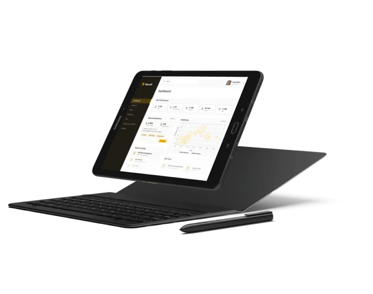 Headless ecommerce solution on a laptop
