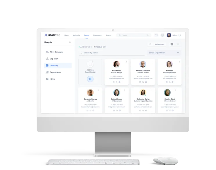 Applicant tracking system on a laptop