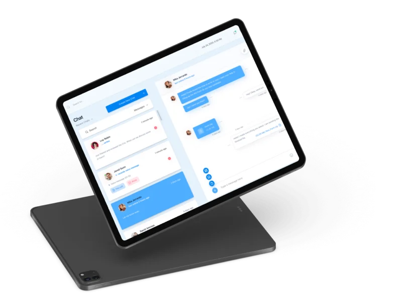 Employee onboarding portal on a tablet